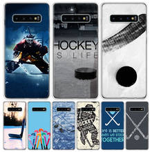 Funda de teléfono deportiva de Hockey sobre hielo para Samsung Galaxy A51, A71, A50, A70, A40, A30, A20E, A10, A01, A21, A41, M30S, A6, A7, A8, A9 Plus + funda 2024 - compra barato