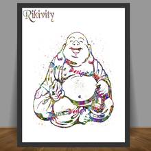 Rikivity Original Maitreya OM Buddha Yoga Poster Prints Canvas Painting Religion Wall Art Pictures Home Wedding Decoration Gifts 2024 - buy cheap