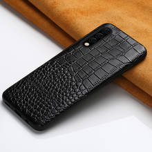 Genuine Leather case telefone para Samsung galaxy A50 A70 A51 A71 Nota 20 10 9 s8 s9 s10 plus S20 FE A10 A20 A30 A7 A8 2018 tampa 2024 - compre barato