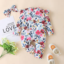 2022 New Product Climbing Jumpsuit For Girls Ins Flower Baby Girls Rompers 2pcs Newborn Pink Long Sleeve Clothes Toddler Costume 2024 - buy cheap