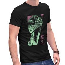 Tomie Junji Ito T Shirt for Men Cotton Tshirt Anime Manga Japan Otaku Harajuku Tee Tops Short Sleeved Printed T-shirt Clothes 2024 - buy cheap