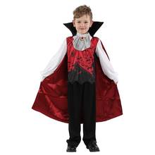 Children Boys Gothic Vampire Costume Kids Horror Bloody Fancy Dress Unifrom Boys Blood Sucker Child Halloween Masquerade Costume 2024 - buy cheap