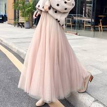 Tulle Skirt Spring and Summer Dress 2020 High Waist Skirt Woman Skirts Mujer Faldas Saias Mulher 2024 - buy cheap