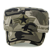 Camouflage Cap Flat Top Military Caps Men Summer 2020 Cotton Baseball Cap Women Army Dad Hat Snapback militar Bone Male 2024 - buy cheap