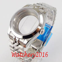 40MM Watch Parts Sapphire Glass transparent Watch Case jubilee Fit NH35 NH36 Movement 2024 - buy cheap