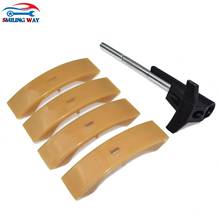 SMILING WAY# Timing Camshaft Chain Tensioner 1 Halter & 4 Pads For Audi A4 A6 S4 VW Beetle Golf Jetta Passat 1.8 2.7 2.8 4.2 2024 - buy cheap