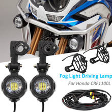 Farol de neblina para motocicleta, acessórios, lâmpada led auxiliar, para honda crf1100l crf 1100l crf1100 l africa twin 2024 - compre barato