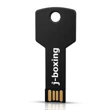 J-boxing Black Metal Key Shape 16GB USB Flash Drive Thumb Pen Drive 16gb USB 2.0 Pendrives Memory Stick Computer Laptop Tablet 2024 - buy cheap