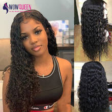 Wowqueen Water Wave Wig Malaysian 360 Lace Frontal Wig Remy 13x6 Lace Front Wig Human Hair Wigs Pre Plucked With Baby Hair 2024 - buy cheap