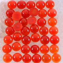 8 10MM Round CAB Cabochon Natural Stone Bead Red Carnelian For Jewelry Making Necklace Pendant Bracelet Earrings 10Pcs 2024 - buy cheap