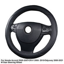Car Steering Wheel Cover Wrap For Toyota RAV4 RAV 4 Avalon Land Cruiser Prado 2000 - Now M Size Steering Wheel Car Accessories 2024 - buy cheap
