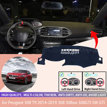 Car Dashboard Cover Mat Sun Shade Pad Instrument Panel Carpets Anti-UV for Peugeot 308 T9 2014-2019 308GTI SW GTI Accessories 2024 - buy cheap