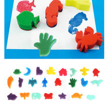 24Pcs Sponge Set Children Kids Art Craft Painting DIY Toy Home Education School  2024 - buy cheap