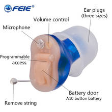Mini audífono Digital para ancianos, ayuda auditiva para el oído inalámbrico, Ayuda de escucha clara para sordos, pérdida leve a severa, S-11A 2024 - compra barato