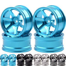 4P Aluminum 6 Spoke Wheel Rim For RC 1/10 On-Road 1052 Drift Sakura HSP Tamiya 2024 - buy cheap