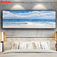 Natural Sky Ocean Sea Beach Landscape Diamond Painting Round Full Square Diamond Embroidery Handmade Needlework wall decor 2024 - buy cheap