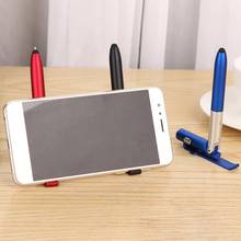 LED Light Ballpoint Pen Folding 4 in 1 Mobile Phone Stand Multifunctional Holder Pen for School Office Working Accessories 2024 - buy cheap