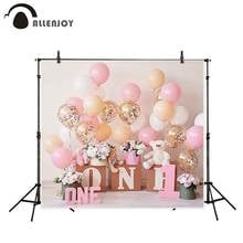 Allenjoy 1st birthday photo background balloon interior smash cake party baby studio backdrop photoohone photocall photozone 2024 - buy cheap