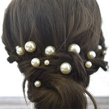 18pcs Mixed Pearl Hairpin Bridal Headdress Hair Accessories Retro Makeup Plate Hair Beads Flower U-shaped Hairpin 2024 - buy cheap