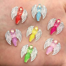 Hot 150pcs Mix Resin Beautiful Colorful Angel Flat Back Rhinestone Appliques DIY Wedding Scrapbook Craft SF517*5 2024 - buy cheap