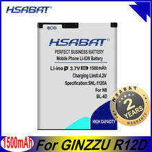 HSABAT R12D 1500mAh Mobile Phone Battery for GINZZU R12D Batteries 2024 - buy cheap
