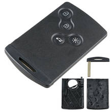 Funda de repuesto para tarjeta de llave de coche, carcasa inteligente negra con 4 botones, accesorios de llave de coche VA6 Blade para Renault Laguna Koleos 2024 - compra barato