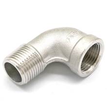 3/8" BSP Female to Male Thread 304 Stainless Steel 90 Degree Elbow Connector Pipe Fitting water oil air 2024 - buy cheap