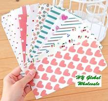 50pcs/lot  New  5pcs Set sweet flower & heart design Stationery envelopes  red gift envelopes wholesale 2024 - buy cheap
