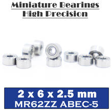 MR62ZZ Bearing 2*6*2.5 mm ABEC-5 ( 10 PCS ) Miniature MR62 ZZ Ball Bearings Chrome Steel Quality R-620 W52 2024 - buy cheap