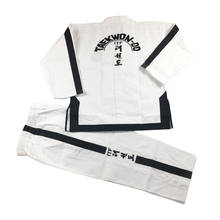 Kit de taekwondo branco para bordado, alta qualidade, uniforme itf para treinador, homens, uniforme de alta qualidade 2024 - compre barato