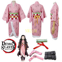 Kimetsu No Yaiba Demon Slayer Kids Cosplay Costume Halloween Carnival Gorgeous Funny Costume Nezuko Kids Wear 2024 - buy cheap