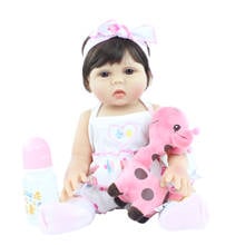 48 CM Full Body Silicone Reborn Doll Like Real 19 inch Vinyl Princess Babies Birthday Gift Girls Bathe Play House Toy 2024 - buy cheap