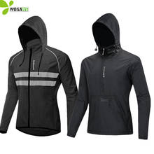 WOSAWE-chaquetas reflectantes para ciclismo, Jersey largo, impermeable, transpirable, para deportes de bicicleta de montaña, rompevientos 2024 - compra barato