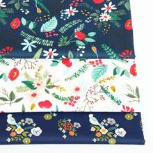 ZENGIA 50x160cm Small Floral Flowers Cotton Twill Fabric For Baby Sewing Quilting Fat Quarters Children DIY Patchwork Bed Fabric 2024 - buy cheap