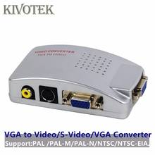 PC VGA to CVBS/RCA/Video/S-Video Adapter Converter Female Connector USB Power For pc Laptop TV AV Video Switch Box Free Shipping 2024 - buy cheap