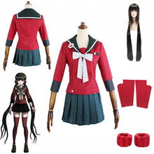 Anime danganronpa v3 matando harmonia harukawa maki cosplay trajes peruca escola meninas uniforme dangan ronpa halloween traje 2024 - compre barato