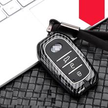 Carbon fiber Alloy+Silicone Car Smart Key Case Cover For Toyota Camry Highlander Prado Crown Land Cruiser Prius Vitz Reiz  Prius 2024 - buy cheap