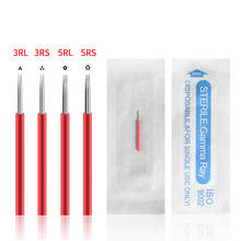 100pcs 3RL3RS 5RL 5RS tattoo needle Semi permanent makeup microblading blade manual pen fog needle tattoo accessory supply-C0 2024 - buy cheap