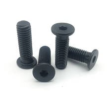 5pcs M6 Allen ultra thin head screws hex socket short headed machine teeth screw mechanical bolt black color 6mm-30mm long 2024 - buy cheap