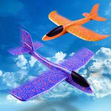 48 см большой ручной бросок самолет Летающий планер из пеноматериала самолет инерционный самолет игрушка ручной запуск мини самолет уличные игрушки для детей 2024 - купить недорого