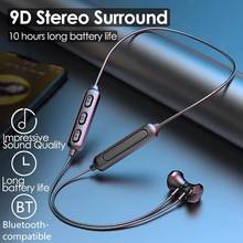 Wireless Bluetooth 5.0 Earphones Magnetic Neckband Stereo Sports Headset Handsfree Earbuds Headphones With Mic For Smartphone 2024 - buy cheap