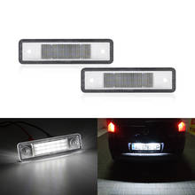 Conjunto de luzes led para placa de licença de vauxhall, opel astra g, vectra b, tigra, zafira a 90213642, 1224143, smd, branco 2024 - compre barato