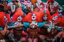 s halloween cosplay Fluffy wig clown circus Clown dance costume nightclub GOGO costume 2024 - buy cheap