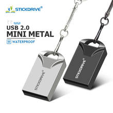 Mini USB flash drive 128GB 64GB metal pendrive 32GB 16GB waterproof pen drive 8GB cle usb 2.0 memoria usb stick key Custom logo 2024 - buy cheap