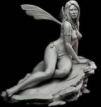 Unassambled 1/24 75mm  ancient  pretty woman sit with base  Resin figure miniature model kits Unpainted 2024 - buy cheap