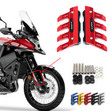 With Logo For HONDA VFR1200X Motorcycle CNC Aluminum mudguard side protection block front fender anti-fall slider Accessories 2024 - buy cheap