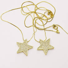 Pingente de colar de estrela de 10 fios, acessório de joias para colar para mulheres novo design 8203 2024 - compre barato
