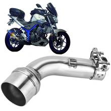 Adaptador de Escape para motocicleta, Conector de abrazadera medio de conexión de tubo deslizante de 51MM para YAMAHA YZF R25 R30 R3, nuevo 2024 - compra barato