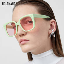 Gafas de sol cuadradas grandes para mujer y hombre, lentes de sol de gran tamaño, estilo Vintage, color verde, con UV400 2024 - compra barato