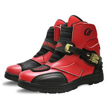 Riding Tribe-Botas de cuero de microfibra para motociclista profesional, zapatos de carreras para Motocross 2024 - compra barato